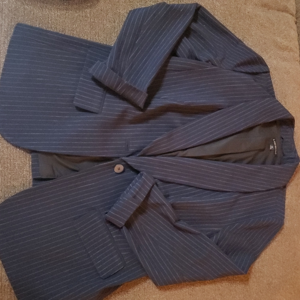 Lane Bryant Navy pinstripe blazer size 16